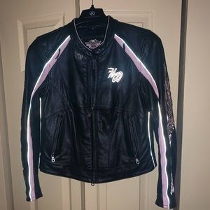 Petite small Harley Davidson bike jacket.